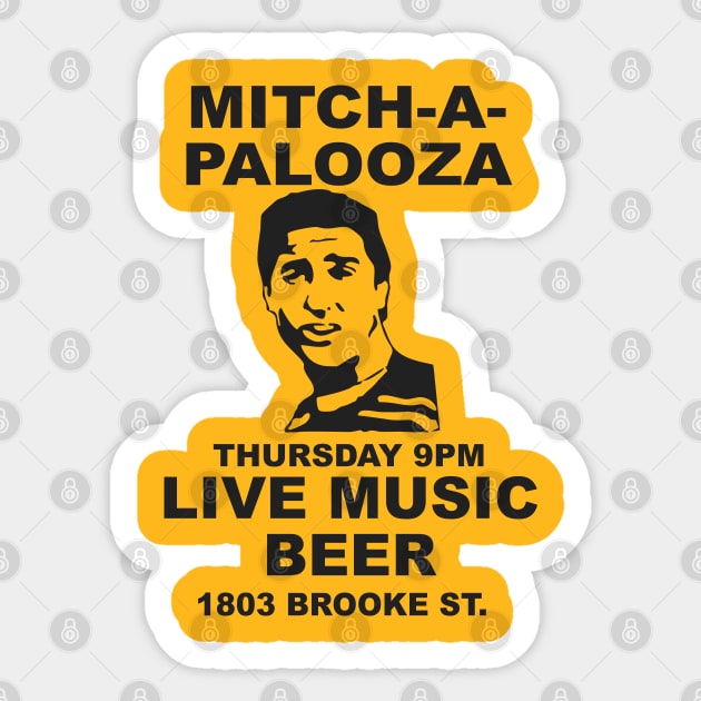 MITCH A PALOOZA Sticker by YourLuckyTee